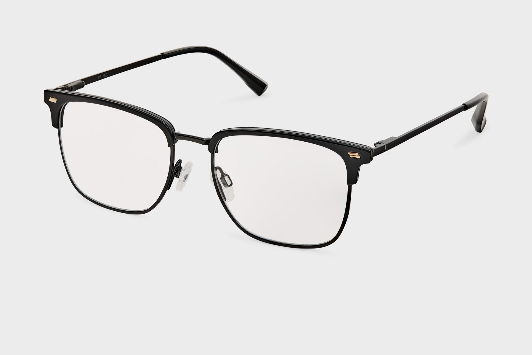 Just The Two Of Us Clubmaster Unisex Bril Op Sterkte Zwart |, raven noir