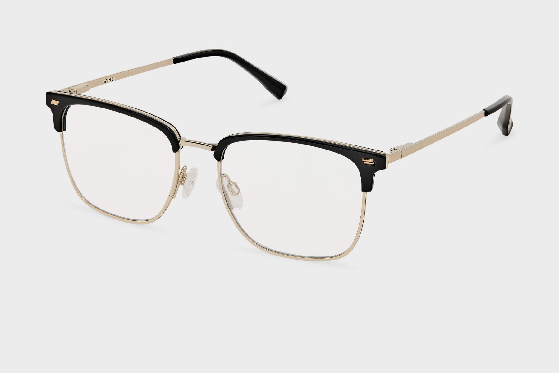 Just The Two Of Us Clubmaster Unisex Bril Op Sterkte Zwart |, golden shadow